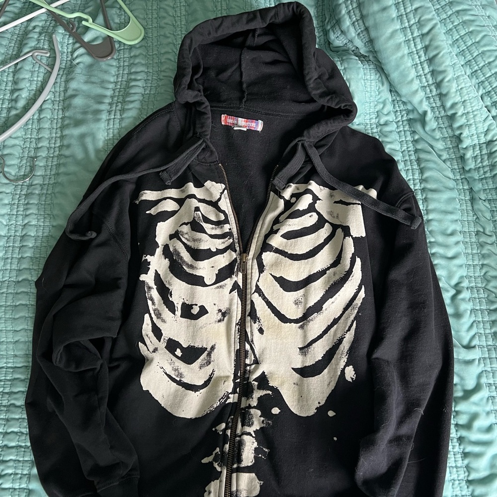 Urban Outfitters NWOT skeleton zip up